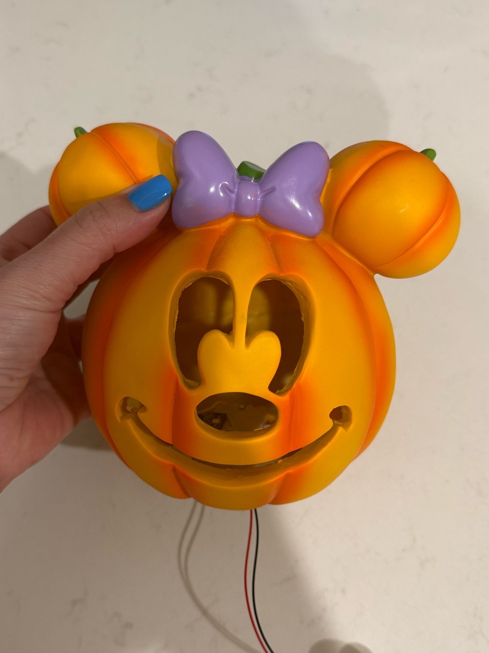 Minnie Mouse Halloween pumpkin